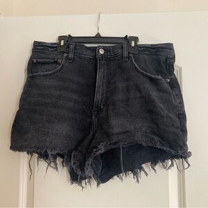 Abercrombie Curve Love Black Denim Women's Shorts